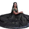 Black Sequence Lehenga | S3BLS195