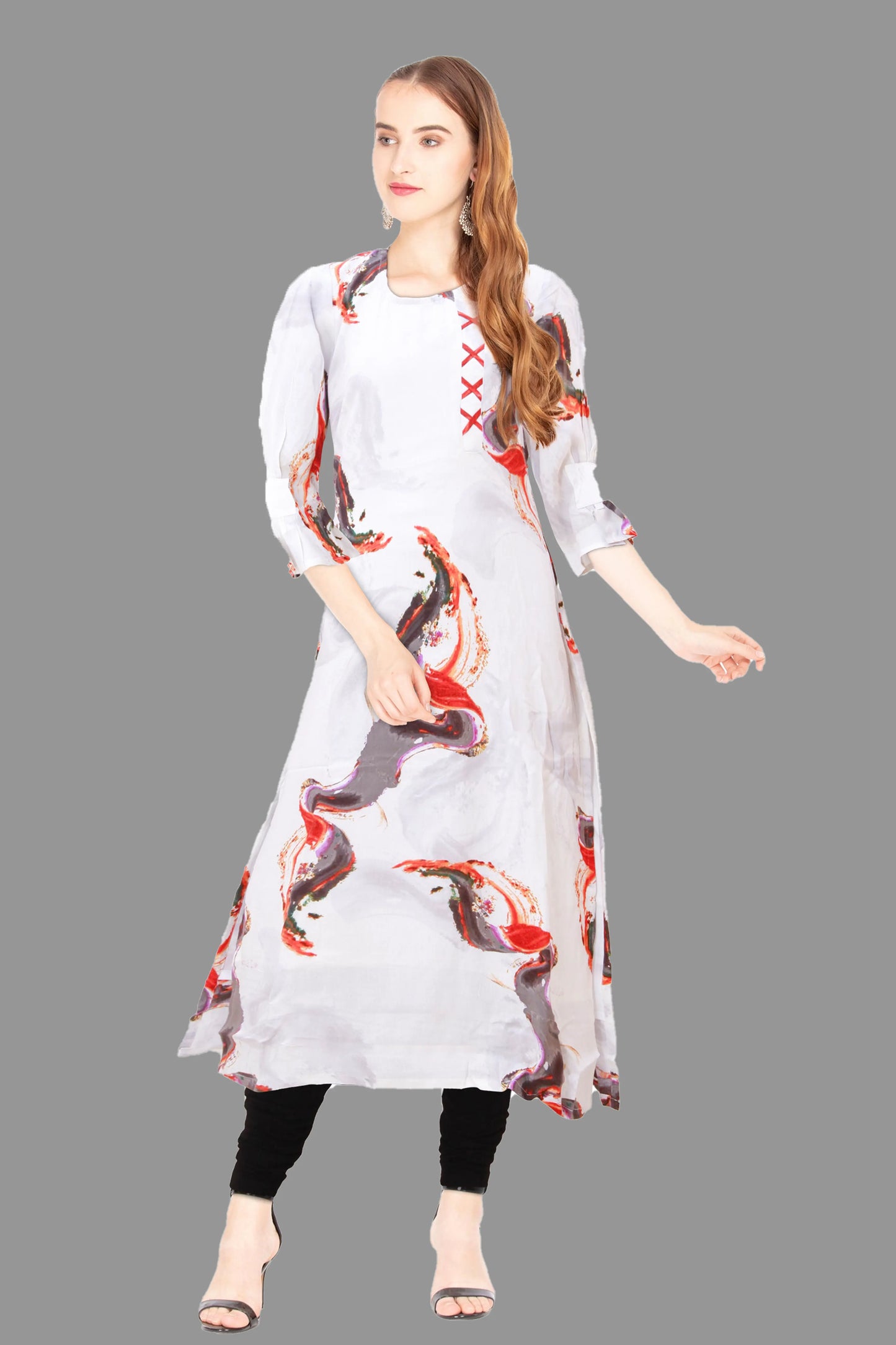 Pearl White Kurta for Women | S3K034