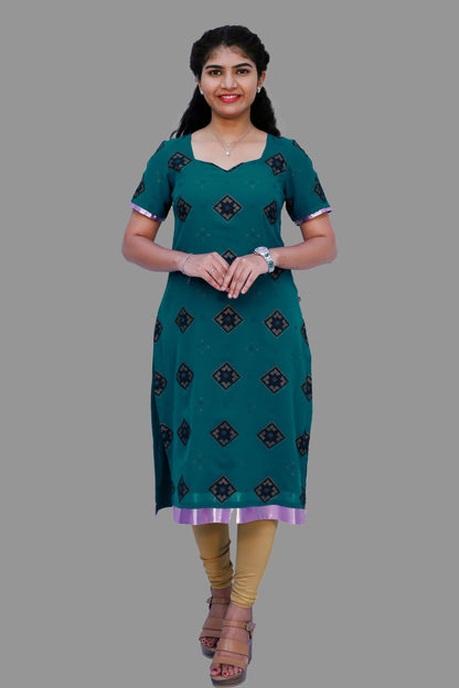 Women Green Kurti | S3K660