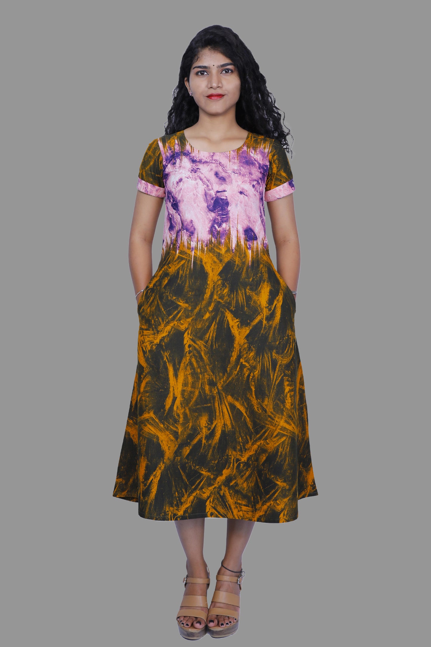 Women Abstract A-line Kurta | S3K338