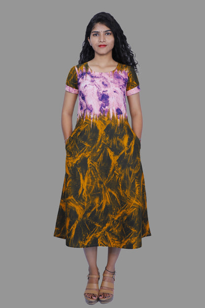 Women Abstract A-line Kurta | S3K338