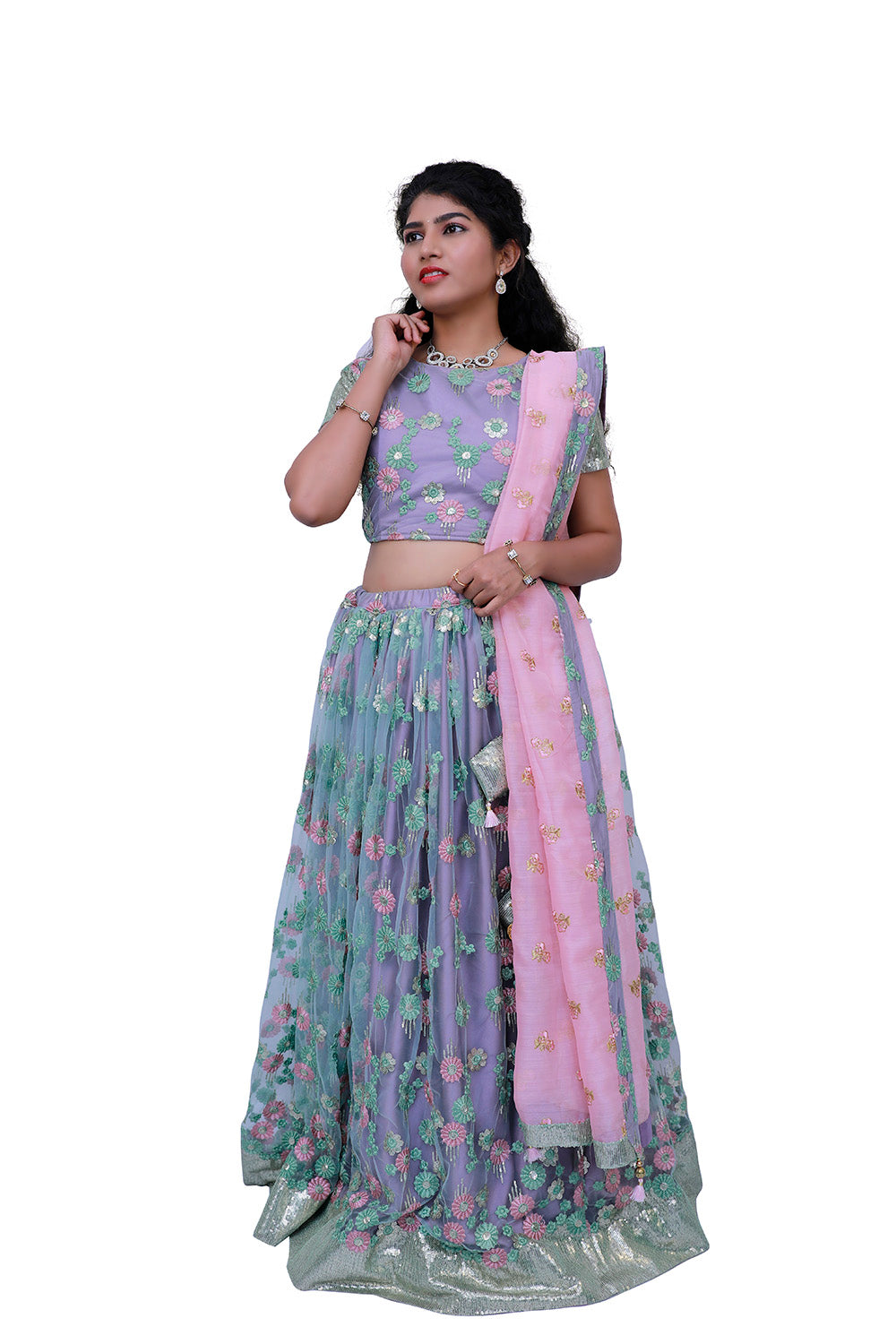 Multi-Color Lehenga Choli Set | S3G191