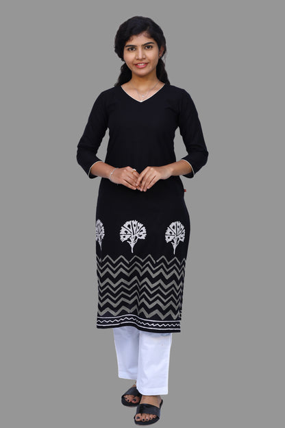 Women Printed Straight Kurta