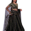 Black Sequence Lehenga | S3BLS195