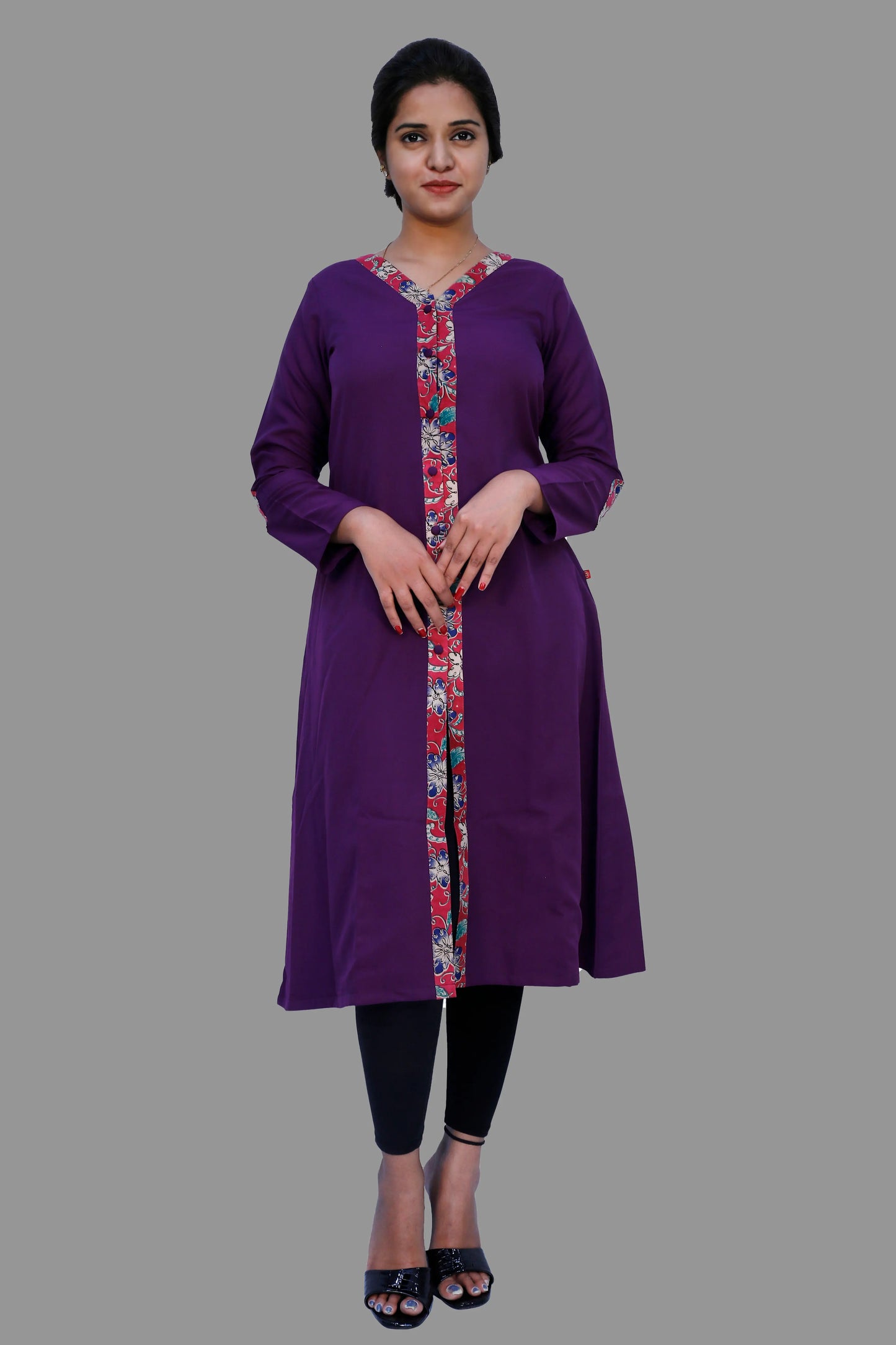 Women Solid A-line Kurta | S3K371