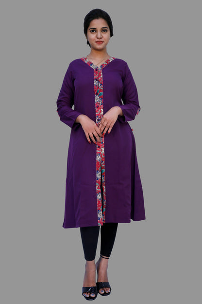 Women Solid A-line Kurta | S3K371
