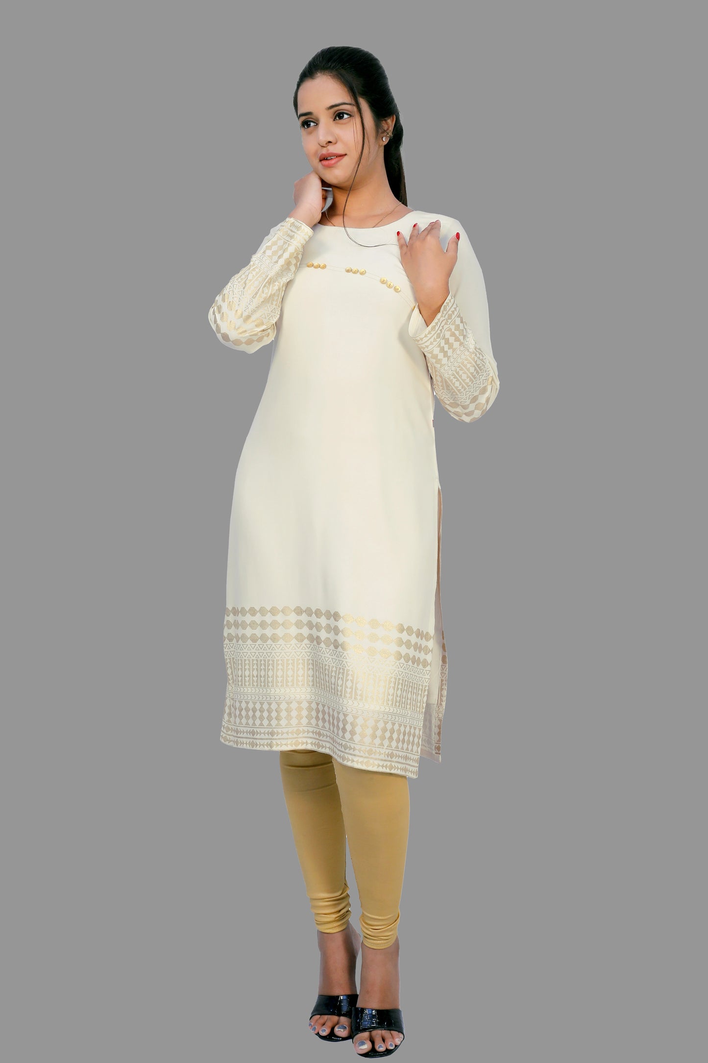 Women Self Design Straight Kurta | S3K538