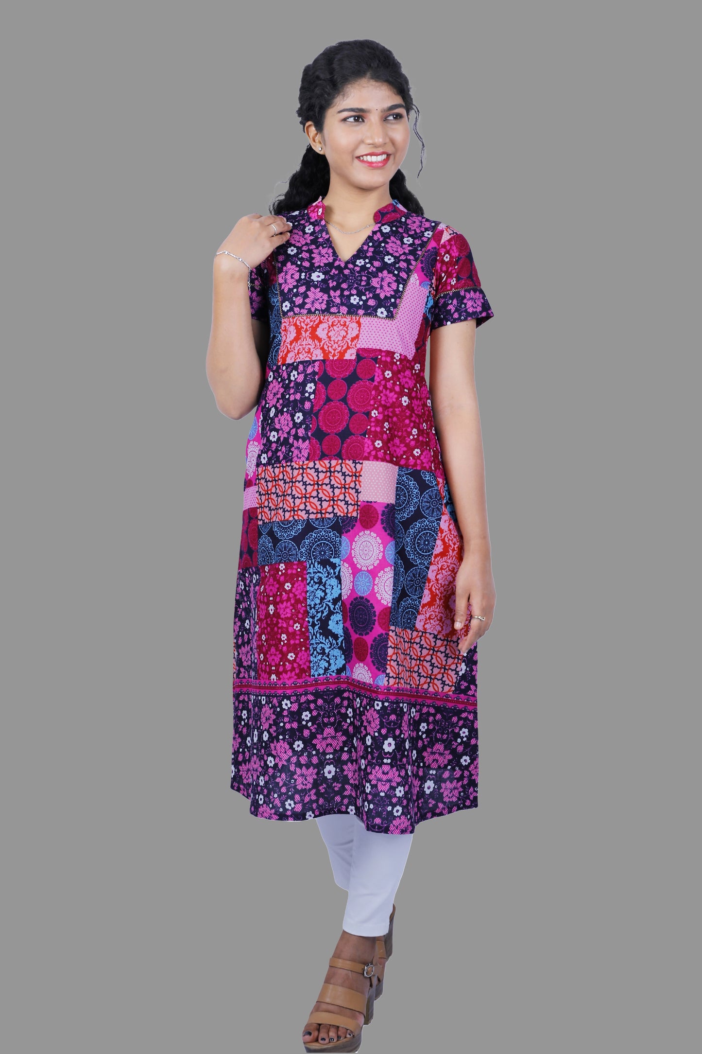 Women Abstract A-line Kurta | S3X158